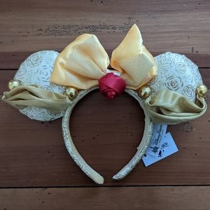 🆕 Disney Belle Minnie Ears Headband Beauty & the Beast NWT